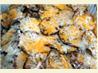 Baked Potato Slices With Two Cheeses. Recipe by Marie