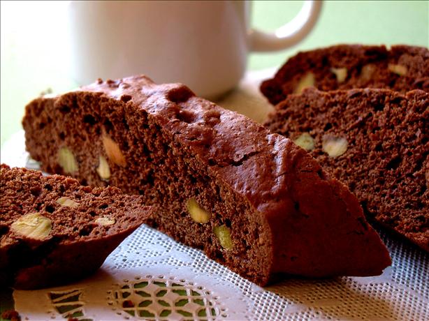 Chocolate-Espresso-Pistachio Biscotti. Photo by GaylaJ
