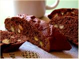 Chocolate-Espresso-Pistachio Biscotti