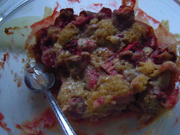 Pear and Blackberry Sponge. Photo by katew