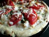 White pizza with shellfish