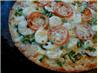 White pizza with shellfish