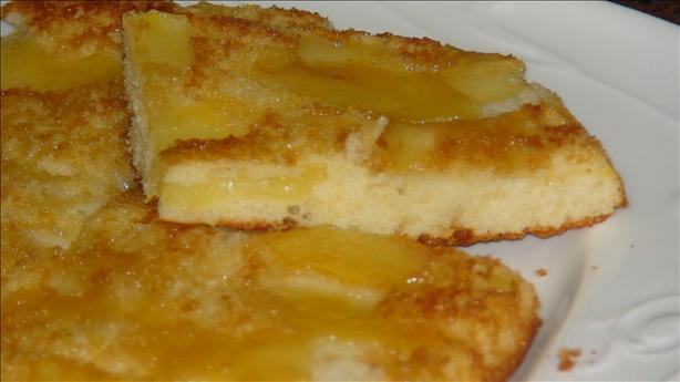 Apple Upside Down Cake. Photo by Chef Intesar