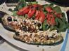 Olive-Cheese Zucchini Boats. Recipe by Kittencalskitchen