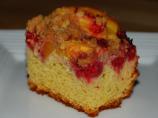 Blueberry Peach Streusel Cake