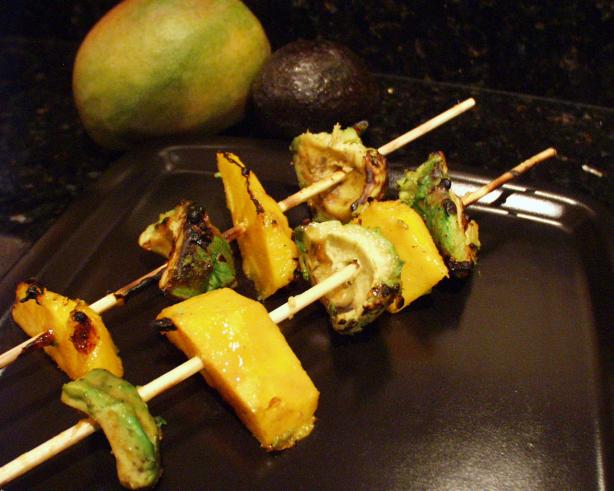 BBQ Mango & Avocado Skewers. Photo by FLKeysJen