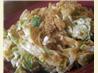 Creamy Sprouts and Noodles. Recipe by Kittencalskitchen