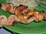Sticky Garlic Chicken Skewers