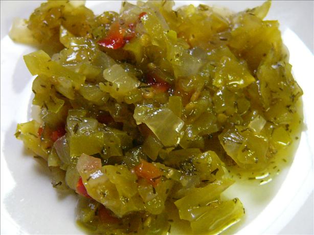 Green Tomato Relish (Hot Dog Relish). Photo by *SimplyME*
