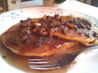 Apple Pancakes with Amaretto Pecan Syrup