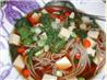 Soba Soup With Spinach and Tofu