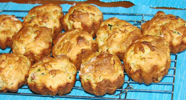 Moist Lemon/Orange Zucchini Muffins. Photo by Boomette