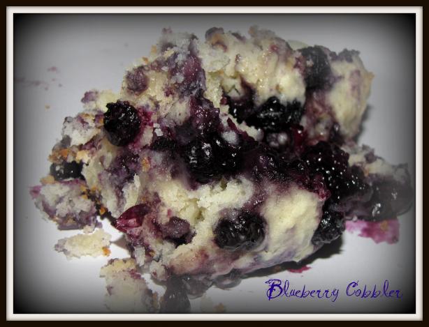 Fresh Blueberry Cobbler. Photo by Chef Luny