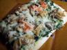 Chicken-Pesto Pan Pizza. Recipe by Kittencalskitchen