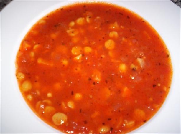 Herbed Tomato and Chickpea Soup. Photo by evelyn/athens