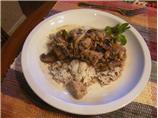 Thai Chicken with Ginger and Mushrooms - Gai King
