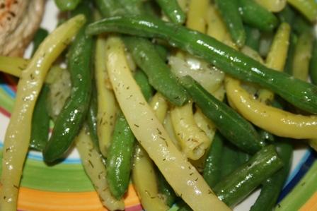 Green and Gold Bean Salad. Photo by cook from scratch