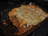Cheesy Layered Ground Beef and Pasta Casserole