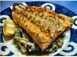 Salmon with Mustardy Celeriac Mash