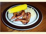 Baked Garlic Quail