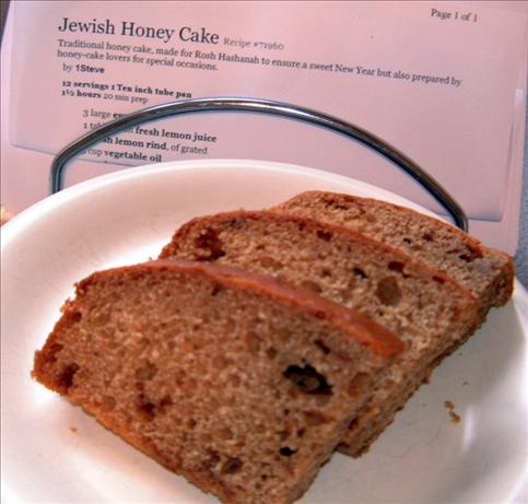 Jewish Honey Cake. Photo by Tulip-Fairy
