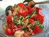 Wilted Spinach and Mushroom Salad with Bacon and Strawberries. Recipe by JamesDean'sGirl