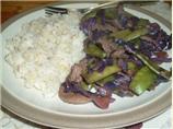 Ginger Pork with Mushrooms and Snow Peas. Photo by Winnipeg *Mel*