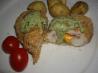 Stuffed Chicken Breasts with Pesto Cream Sauce. Recipe by Geema