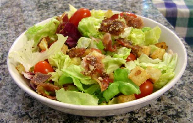 BLT Salad with Garlic Croutons. Photo by Marie Nixon