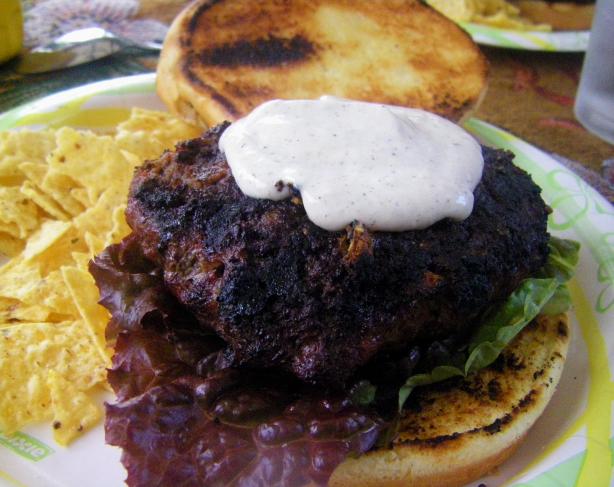 Inside-Out Bacon Cheeseburgers with Grilled Green Onion Mayo. Photo by momaphet