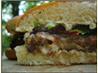 Inside-Out Bacon Cheeseburgers with Grilled Green Onion Mayo