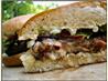 Inside-Out Bacon Cheeseburgers with Grilled Green Onion Mayo