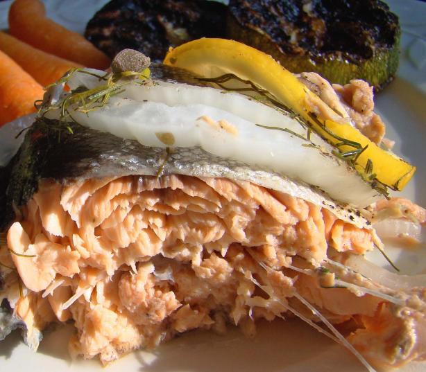 Easy Poached Salmon With Dill. Photo by Derf