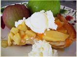 Autumn Glazed Apple Cream Pie