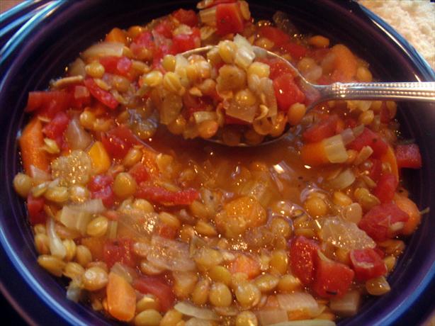 Lentil Soup (truly good and easy - eat your lentils!). Photo by windy_moon