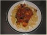 Spaghetti With Shrimp and Eggplant (Aubergine)