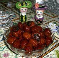 Appetizer Grape Jelly and Chili Sauce Meatballs or  Lil Smokies. Photo by yaya78006