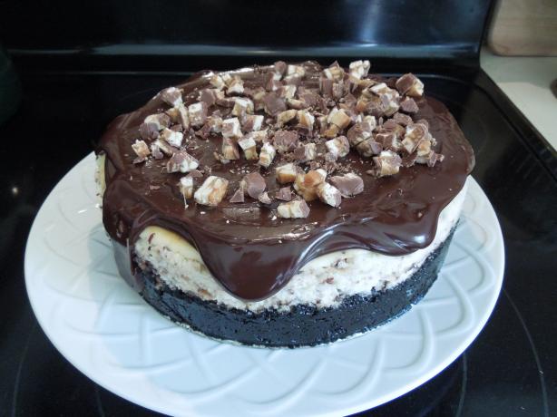 Sinful Snickers Cheesecake. Photo by Mama2Ciara