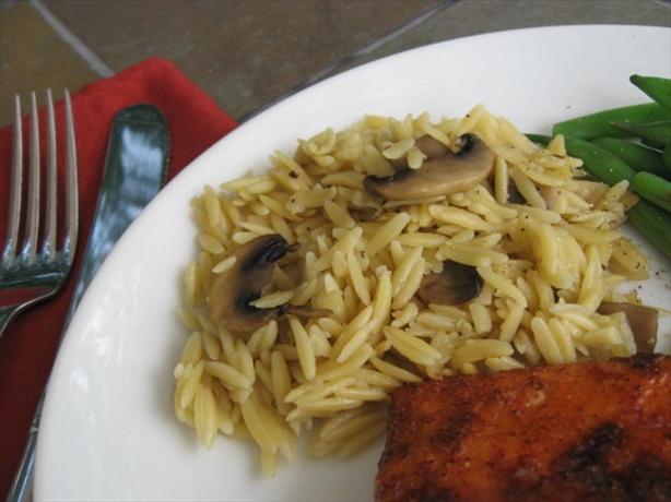 Orzo with Mushrooms. Photo by ms_bold