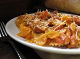 Bow Ties With Sausage, Tomato, and Cream. Photo by ms_bold