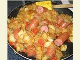 Savory Sausage and Sauerkraut Skillet