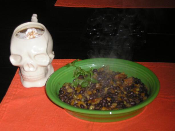Spiced Black Beans. Photo by Queen Dana