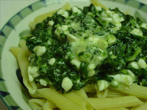 Spinach Sauce for Pasta. Photo by Picholine