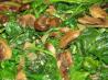 Saut&eacute;ed Spinach and Mushrooms