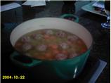 Split Pea Soup With Meatballs