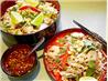 Cold soba noodle, chicken and prawn salad. Recipe by JustJanS