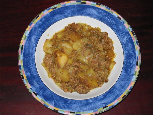 Ground Beef and Potato Curry. Photo by jenna sais quoi