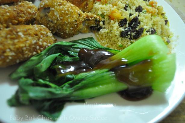 Baby Bok Choy with Oyster Sauce. Photo by I'mPat
