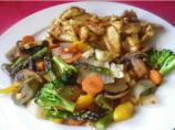 Green Veggie Stir Fry with Mushrooms
