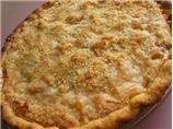 Streusel Cream Peach Pie
